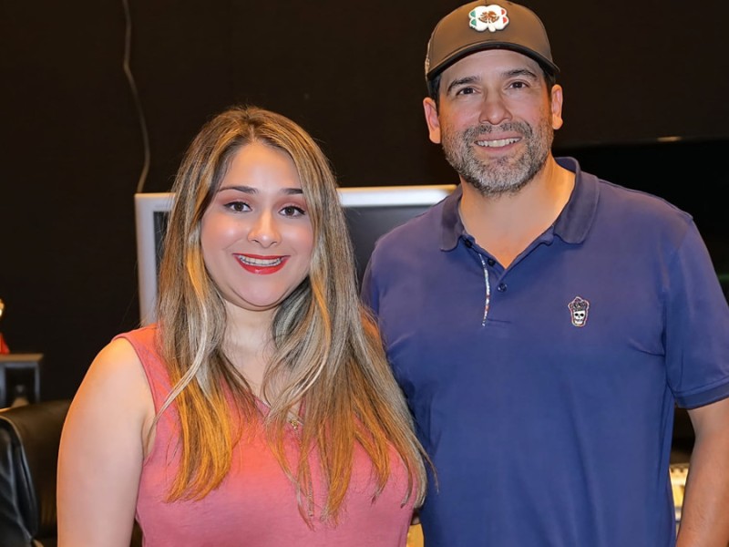 Monica Saldivar officially recording in studio with Bobby Pulido as producer